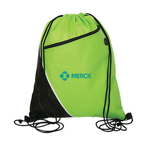 NW9168
	-TRAILWOOD NON WOVEN DRAWSTRING CINCH
	-Lime Green (Clearance Minimum 110 Units)